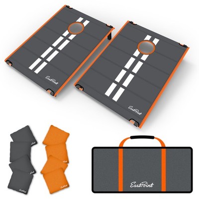 EastPoint Ultra-Portable Cornhole Board Set - 2x3 ft Boards, 8 Bags, Carry Ba...