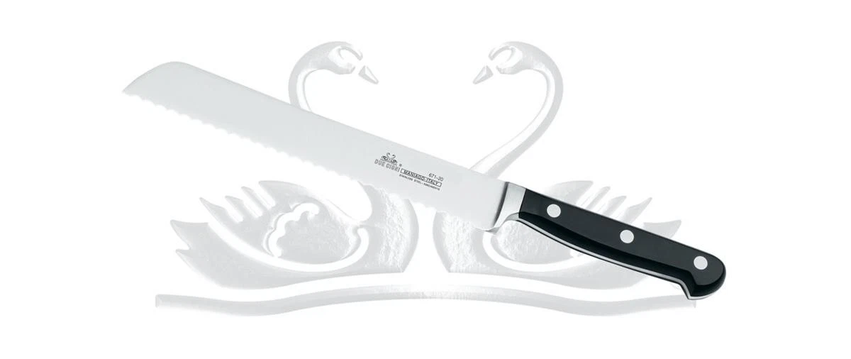 DUE CIGNI Bread Knife 20cm – Forged Serrated Blade – Dishwasher Safe – Black
Opens in a new window o