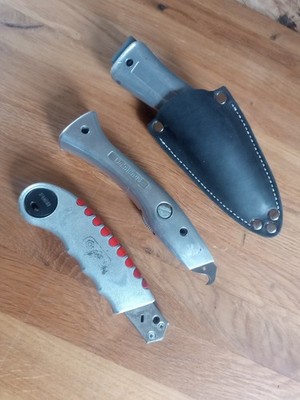 Messertasche Dachdecker, Zimmermann, Trockenbauer Usw. Leder