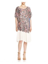 FRENCH CONNECTION Womens Ivory Cap Sleeve Below The Knee Shift Dress S