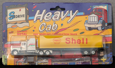Vintage Speedrive Heavy Cab Shell Oil Tanker Semi Truck Diecast Toy #9148A