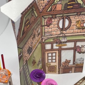 Lego Harry Potter 4723 Diagon Alley Shops 2001 Backdrop No Orig Box Missing Cape