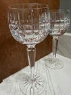 WATERFORD GLENMORE SET of 2 CRYSTAL WINE HOCK GLASSES GOBLETS #1306 — photo 2