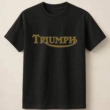 Triumph Tee With Retro Gold Emblem Design Unisex T Shirt