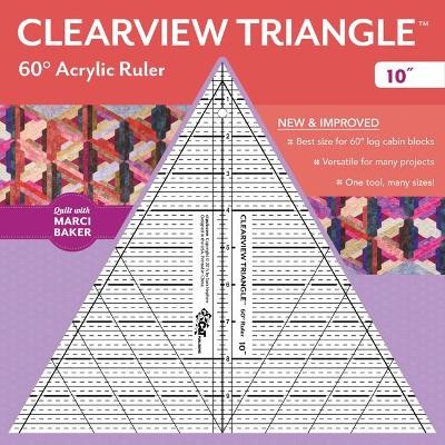 Clearview Triangle 60 Acrylic Ruler - 10'', Marci B