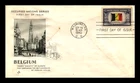 WW2 OVER-RUN NATIONS BELGIUM FLAG  ARTCRAFT  CACHET 1943  FDC UNADDRESSED