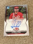 2023 Bowman Chrome Prospect Alfredo Duno RC 1st AUTO REDS On Cards Pack Pulled