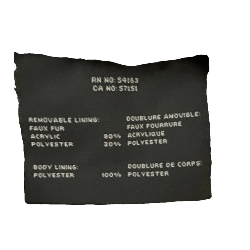 Marc New York Andrew Marc Men’s Fur Lined Black Zip Up Jacket Size M - Image 4 of 4