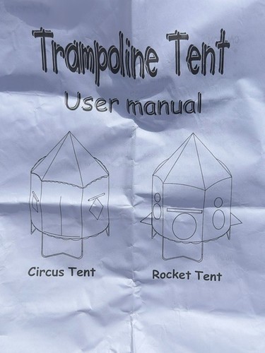 Trampoline Circus Tent in Red