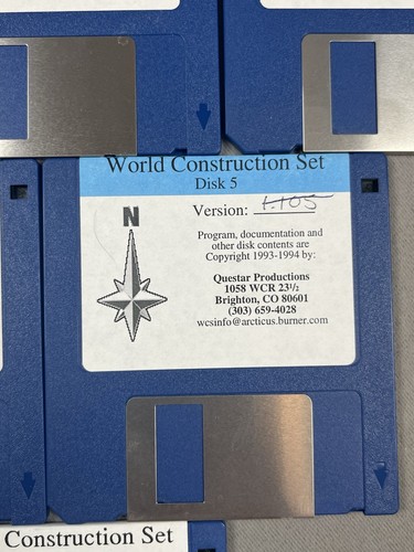 Raro software vintage 1994 e 1996: Questar World set costruzioni - dischi - Foto 11 di 15