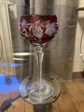 Omis Nachtmann Traube Weinglas,Römer,rubinrot,Überfang,Bleikristall,Kristall..