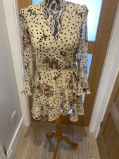 Seven Wonders very pretty Multicolored Wild Child Wrap Mini Dress Size 8