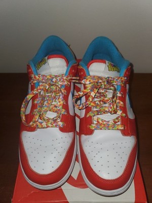 Size 9 - Nike Dunk Low x LeBron James x Fruity Pebbles Red