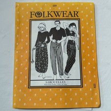 FOLKWEAR Sarouelles Pants Sizes S-M-L-XL Pattern 119 VINTAGE 1979 Uncut