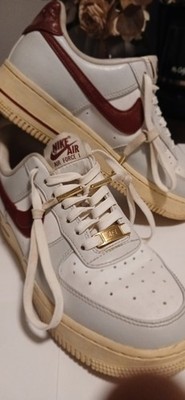 Size 7.5 - Nike Air Force 1 '07 LV8 Red & White Collector's Pin