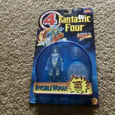 VINTAGE 1995 TOYBIZ MARVEL FANTASTIC FOUR INVISIBLE WOMAN ACTION FIGURE NEW