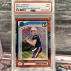2024 Panini Donruss Rated Rookie Drake Maye #379 Optic Preview Red Wave PSA 9 🔥