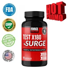 Force Factor Test X180 Men's Vitality Capsules - Boost Muscle and Improve Mood