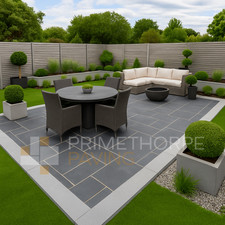 Kandla Grey Porcelain Edging Planks 90x20cm Outdoor Patio Garden Border Tiles