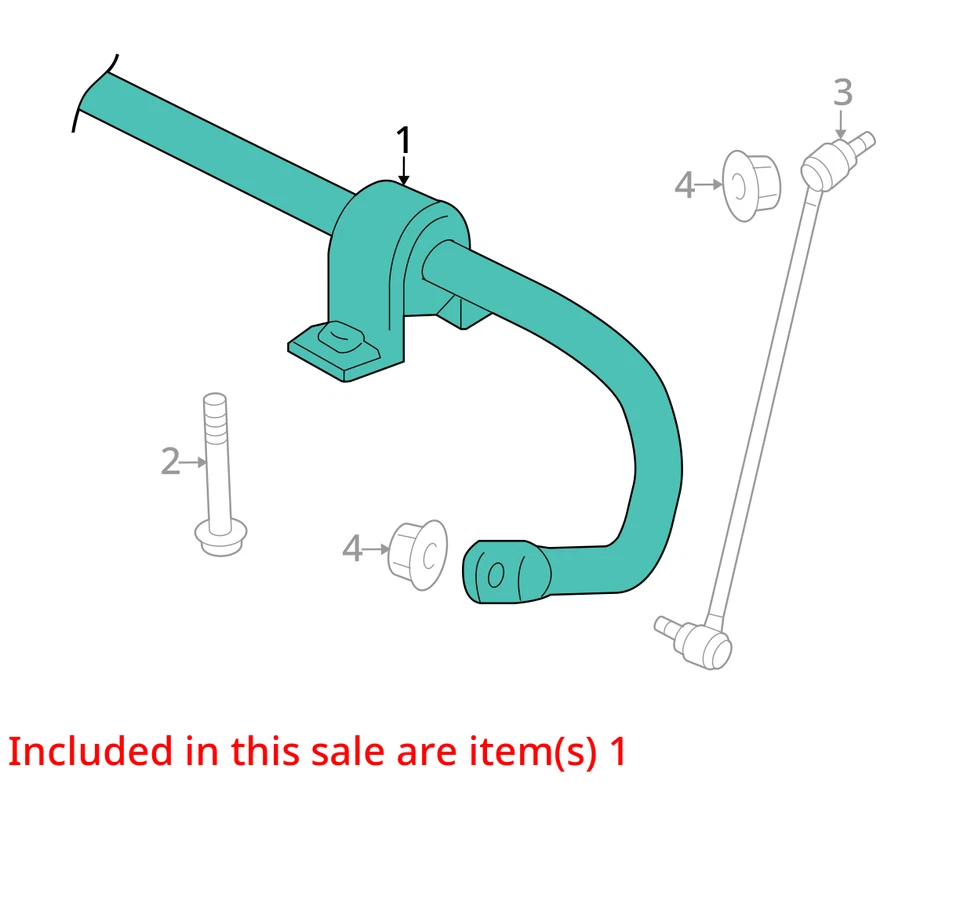 Audi Q3 2016 tracción delantera barra estabilizadora OEM 93 k millas - LKQ430033704 Foto 4 de 4