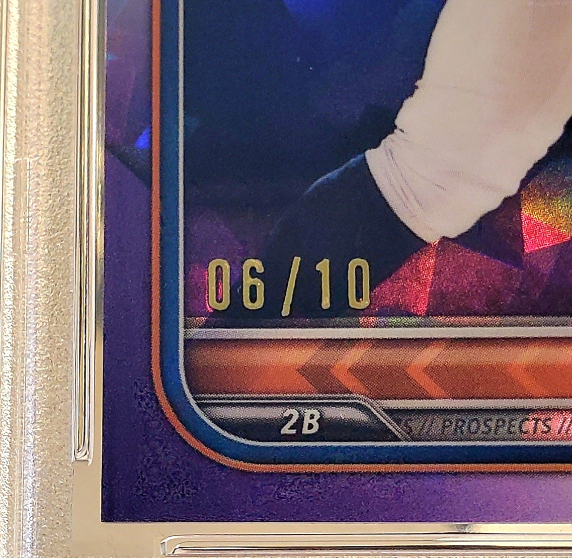 💥/10!💥 Jace Jung - 1st BOWMAN - 2022 Bowman Draft Sapphire Purple /10 - PSA 10 view 2