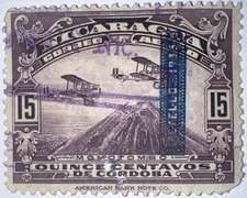 Travelstamps: Nicaragua Stamps Sc #C112, OP, Stamps 15 Cent Airmail , Used, Og