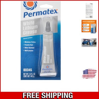 Permatex 80345 White Grease 1.5 oz   Non-Toxic & Friction-Free Solution