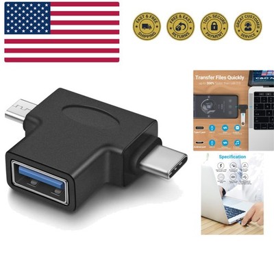 2 in 1 OTG Converter USB 3.0 to Micro USB and Type C Adapter .0 Female to Mic...