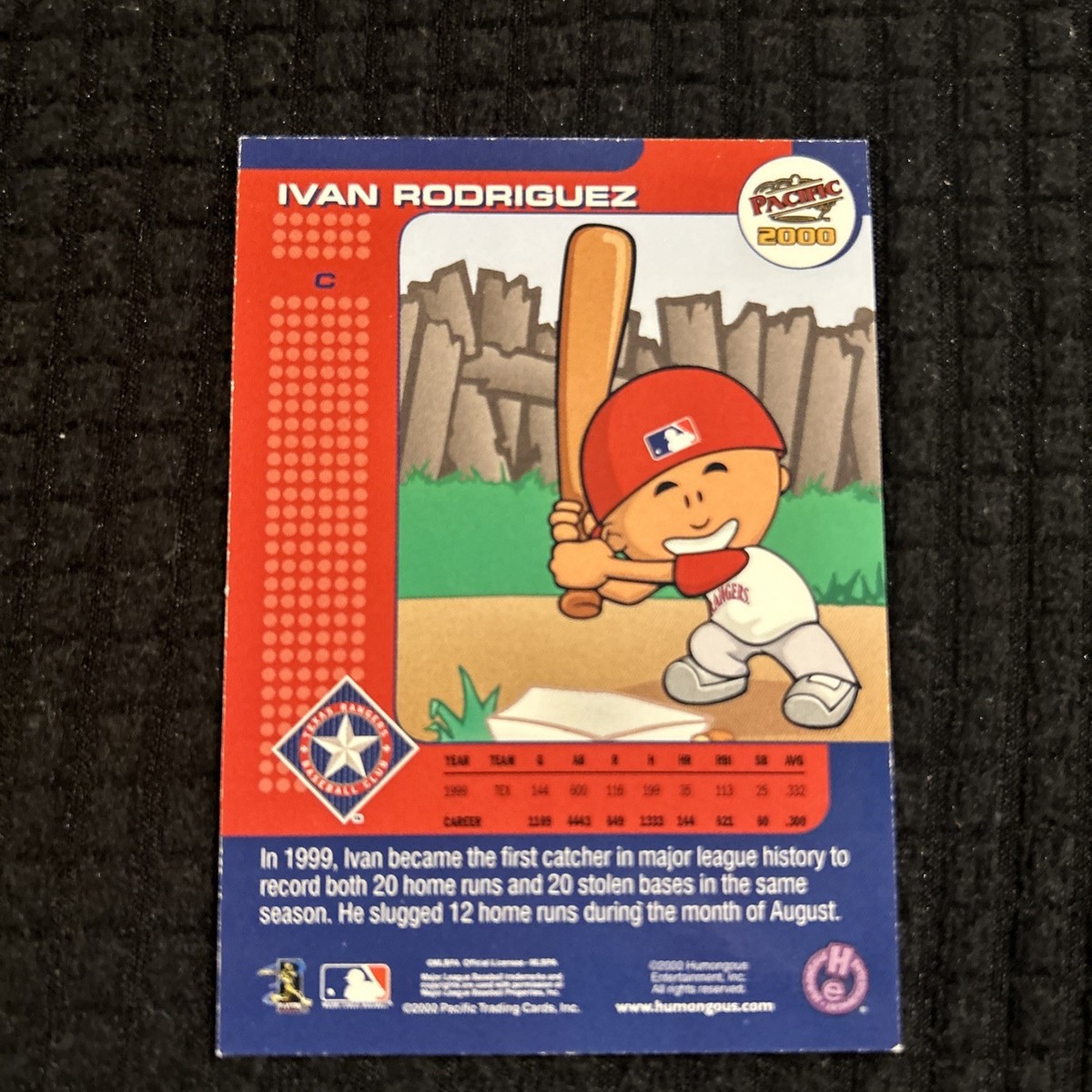 Ivan “Pudge” Rodriguez - Backyard Baseball 2001 Card - Pacific | eBay