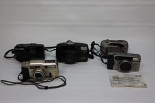 Lot Of 5 35mm Film Camera Olympus/Pentax/Minolta/Nikon For Parts/Repair