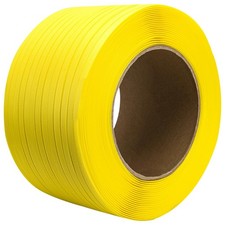 Poly Strapping, Packaging Banding Strap, 3280 feet x 0.5 inches, Yellow