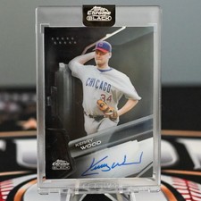 2026 Topps Chrome Black Kerry Wood Auto Chicago Cubs On-Card Autograph Encased
