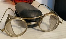 Antique Saniglas Safety Glasses Driving Goggles