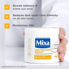 Mixa Niacinamide Bright Intensive Moisturising Cream To Treat Dark Spots 400ml