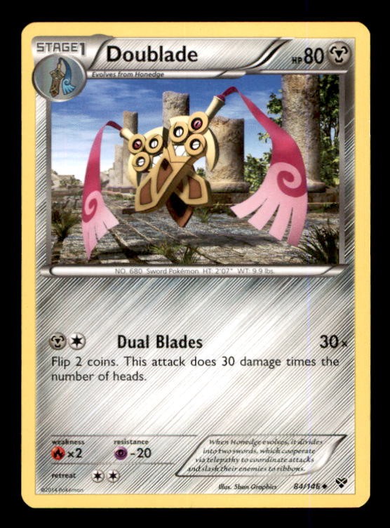 Doublade 84/146 Uncommon XY Base Set Pokemon Lightly Played
