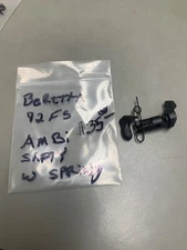 Factory Beretta 92FS Pistol Ambidextrous Safety with Spring, US GI Steel Parts