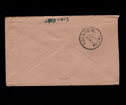 Harpersville NY W Bancroft 2c Washington PSE Mrs A Hobart 1884 Cover 6 - Picture 2 of 3