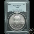 Photo of a 1998-S Kennedy Half Dollar from an eBay listing that sold on Jul 11, 2026