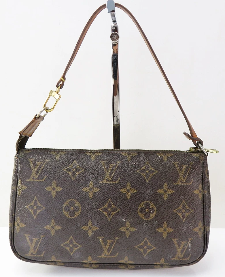 Autêntica bolsa tote LOUIS VUITTON acessório pochete monograma #52605 - Imagem 2 de 4