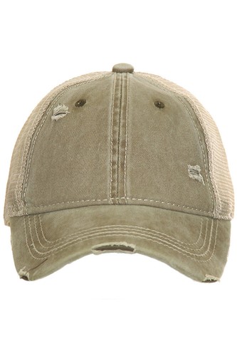 C.C Damen Washed Denim Criss Cross Gummiband Mesh Pferdeschwanz Mesh Pony Cap - Bild 207 von 248