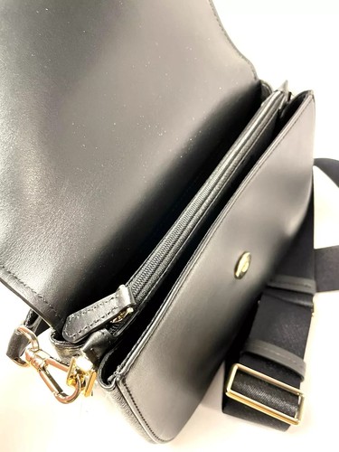 Bolso Bandolera Kate Spade Buddie Cuero Negro Mediano - Acabado Suave - Imagen 6 de 6