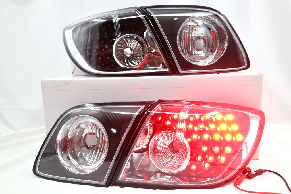 New Black LED Tail lights Pair for MAZDA 3 5 doors Hatch Wagon