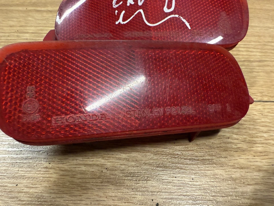 Reflectores de parachoques trasero Honda Cr-V 02 03 04 2gen L&R OEM Foto 2 de 3