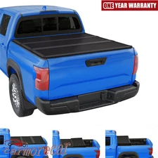 3-Fold 6.5ft Hard Tonneau Cover FRP For 2016-2021 Nissan Titan XD Truck Bed