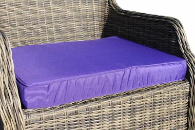 Garden Furniture Cushion Armchair Seat Pad For Large Garden Chair In Purple 5055674033057 Ebay