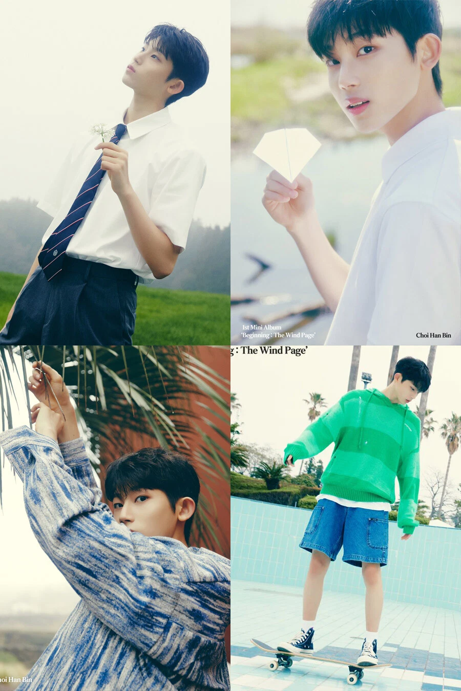 THE WIND [BEGINNING:THE WIND PAGE] 1st Mini Album CD+Photo Book+4