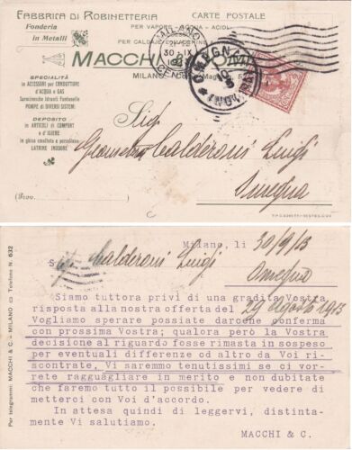 # MILANO: fabbrica robinetterie - MACCHI & C. -  1913 - Bild 1 von 1