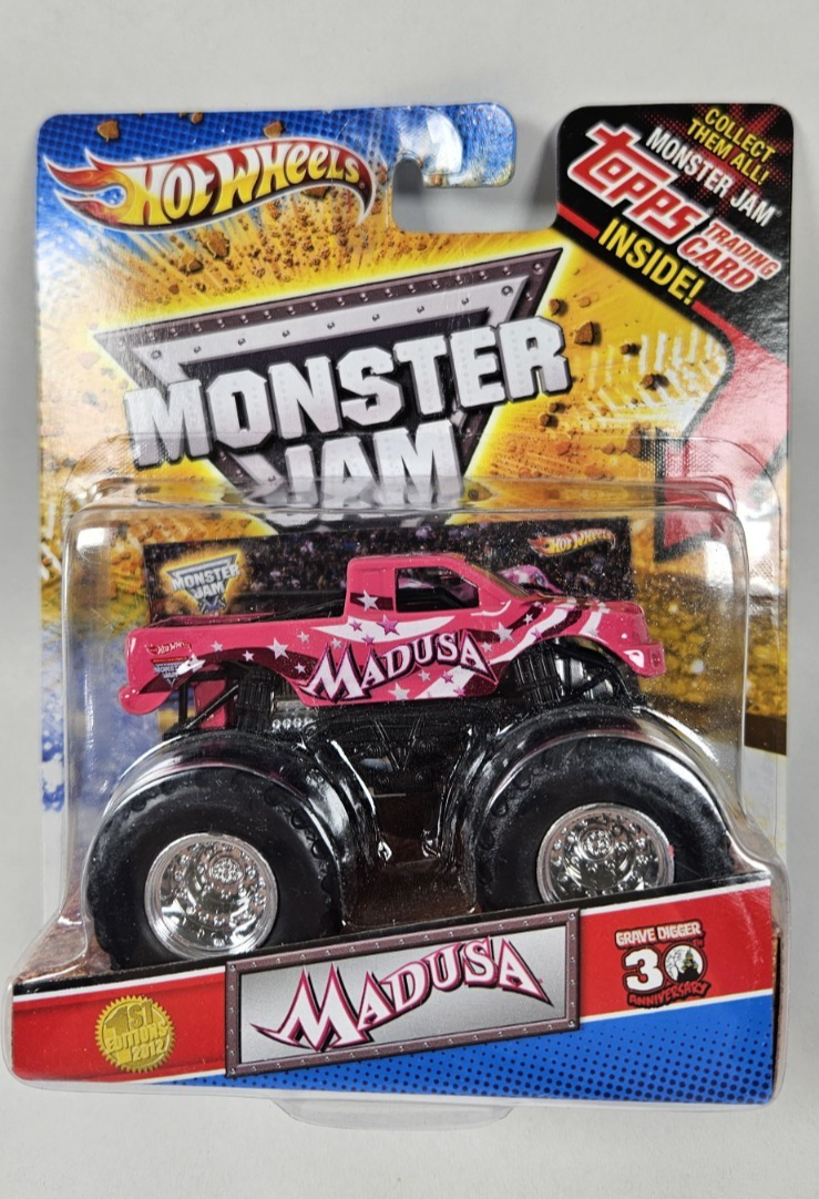 2010 Hot Wheels Monster Jam 30Th Anni. Madusa Monster Truck