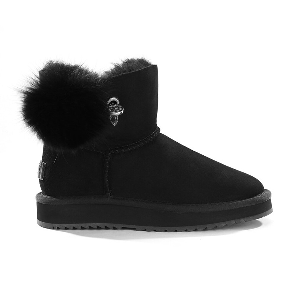 Womens UGG Boots Mink Hair Ball Short Classics Premium Australian