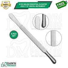 6 Pcs Seldin Periosteal Elevator #S23 7.75” Retractor Implant Dental Instruments